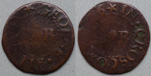 Croscombe, George Blinman 1656 farthing